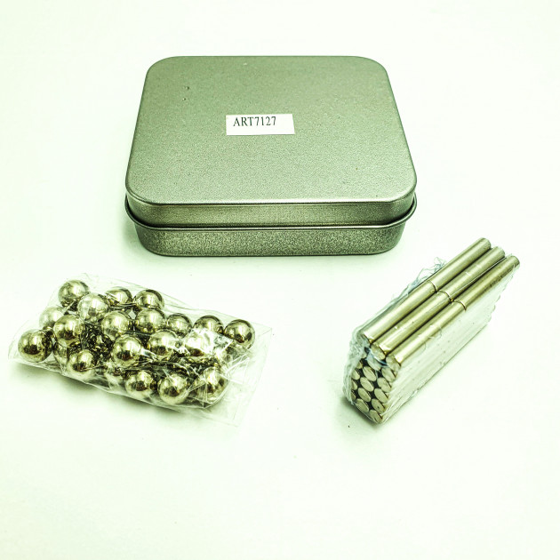 Магнітний конструктор Buckyballs n Buckybars, 64 деталі, магнітна іграшка неокуб, магнітний конструктор - Зображення 4