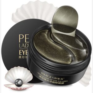 Гідрогелеві патчі під очі з чорними перлами та ламінарією Images Pearl Lady Series, 80г/60шт