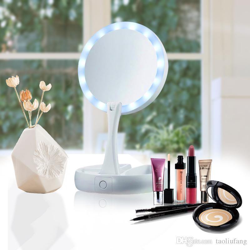 Складне дзеркало для макіяжу з підсвічуванням Led My Fold Away Mirror - Зображення 6