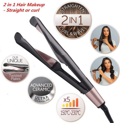 Спіральний випрямляч для волосся Curl & Straight 2в1 (WM-002) - Image 4