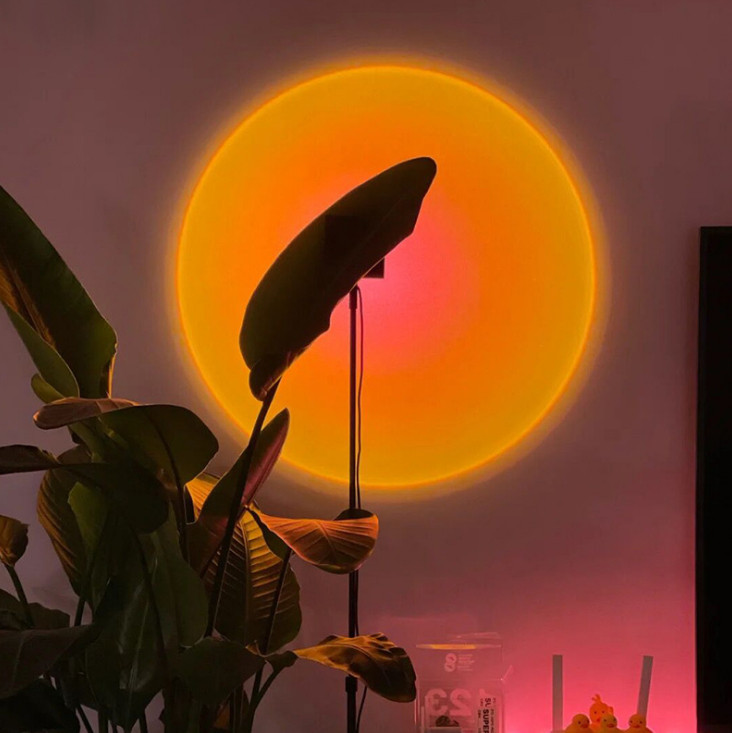 Проєкційний світильник Sunset Lamp заходу, світанку, USB led Lamp - Image 4