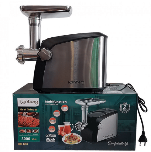 М'ясорубка електрична Rainberg RB 673 3000W + Соковитискач - Зображення 3