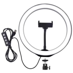 Кільцева світлодіодна Led лампа для блогера селфі фотографа візажиста D 26 см Ring