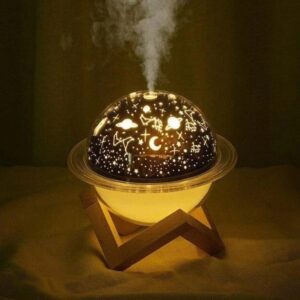 Проєкційний зволожувач повітря-нічник Космос із перемиканням кольору