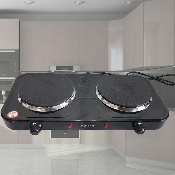 Електроплита Rainberg RB-999 2400 Вт (1200 Вт + 1200 Вт) - Image 2