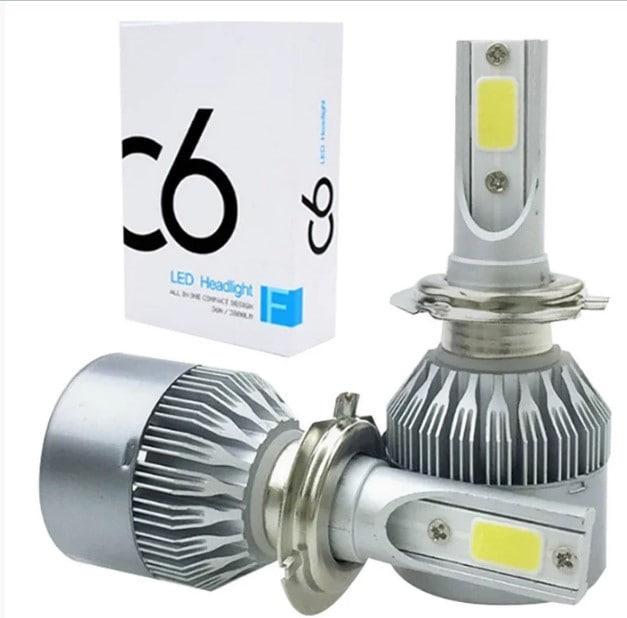 Комплект автомобільних LED ламп C6 H7 цоколь