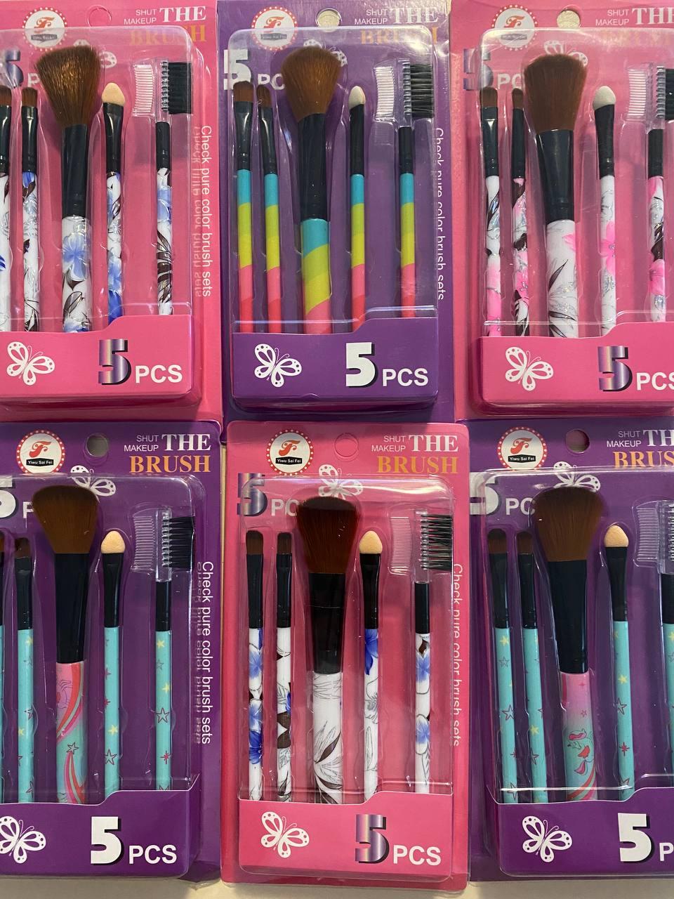 Набір пензлів для макіяжу обличчя та очей MAKEUP BRUSH SET 5 в 1 - Image 3
