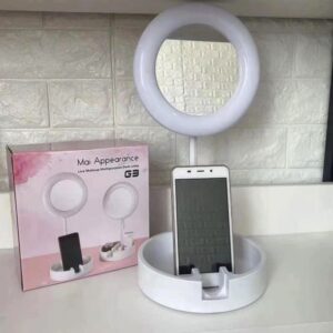 Зеркало з LED-підсвіткою та органайзером кругле G3