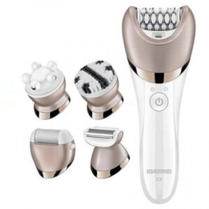 Дисковий Епілятор (Пемза+Бритва+Пілінг+Епілятор+Масажер), 5 в 1, Gemei GM-7003