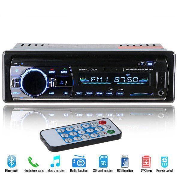 Потужна Автомагнітола із чистим звуком JSD-520BT З USB І BLUETOOTH