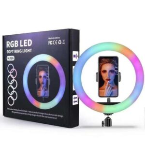 Кільцева LED-лампа RGB MJ26 (1 кріплення) (керування на дроті)