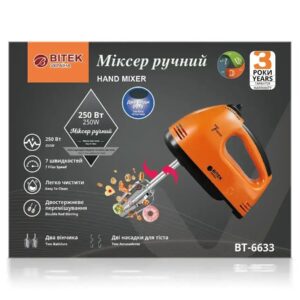 Міксер ручний 250Вт BITEK BT-6633