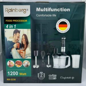 Блендер Rainberg RB-2238 1200W 4в1 заглибний блендер подрібнювач