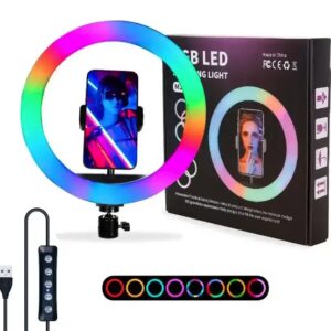 Кільцева лампа RGB MJ30 30 см із тримачем для телефону