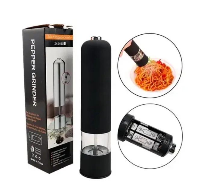 Електрична млинця для спецій Salt and Pepper MIlls Black - Зображення 5