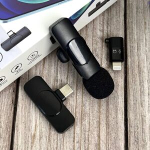 Бездротовий всеспрямований петличний мікрофон Wireless Microphone K8 (Type-C) / (Lightning)