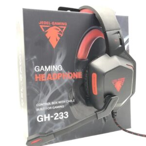Дротові навушники JEDEL GH233 з підсвічуванням та мікрофоном. Ігрові навушники.