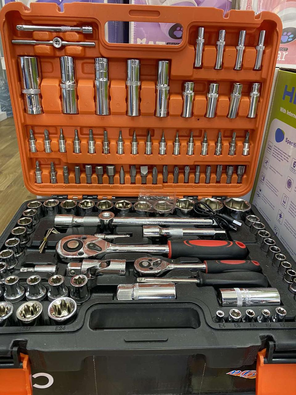 Набір інструментів Zhongxin Tools force 108 предметів, у пластиковому кейсі професійний - Image 2