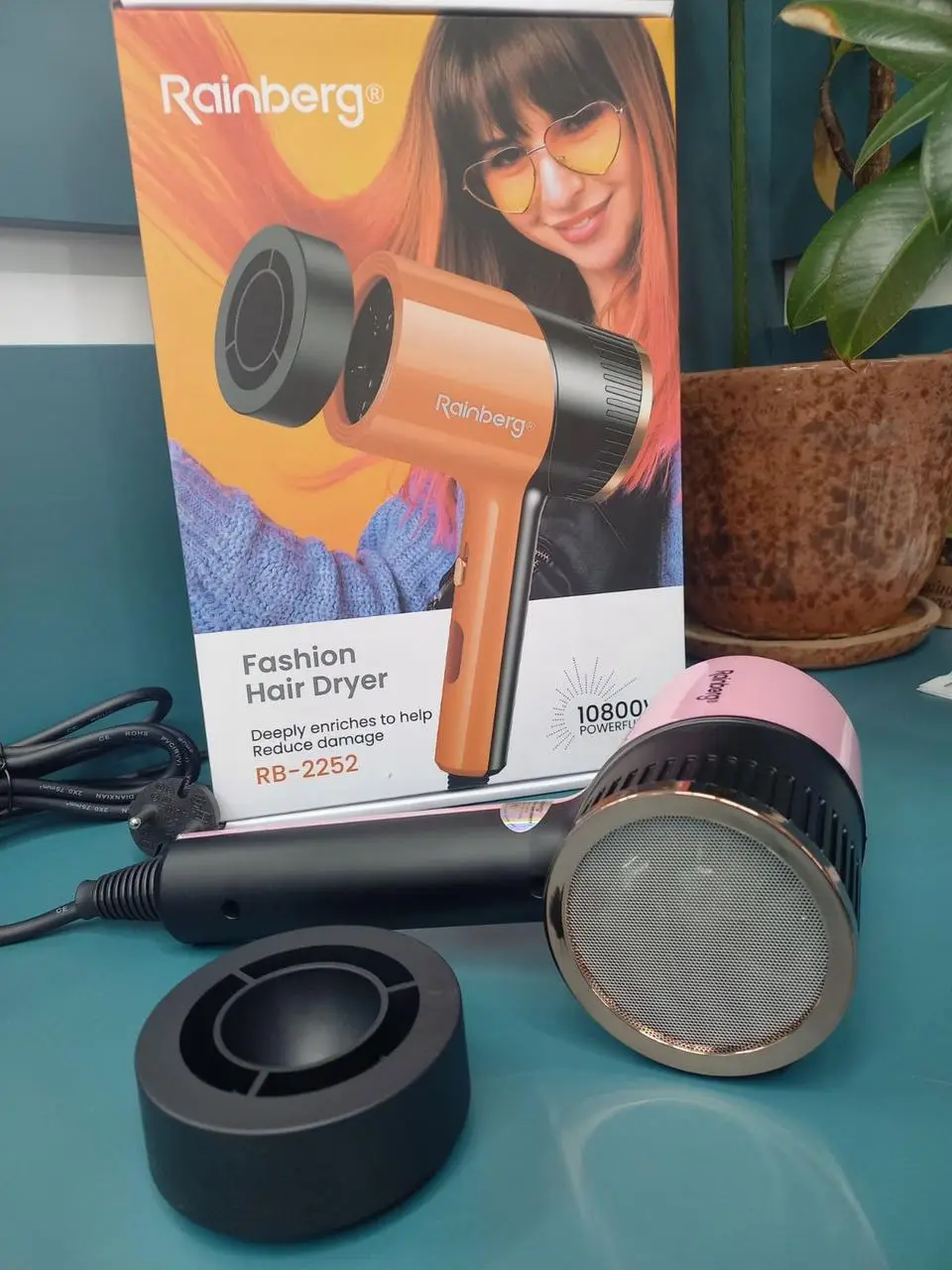 Потужний фен Fashion Hair Dryer Rainberg RB - 2252