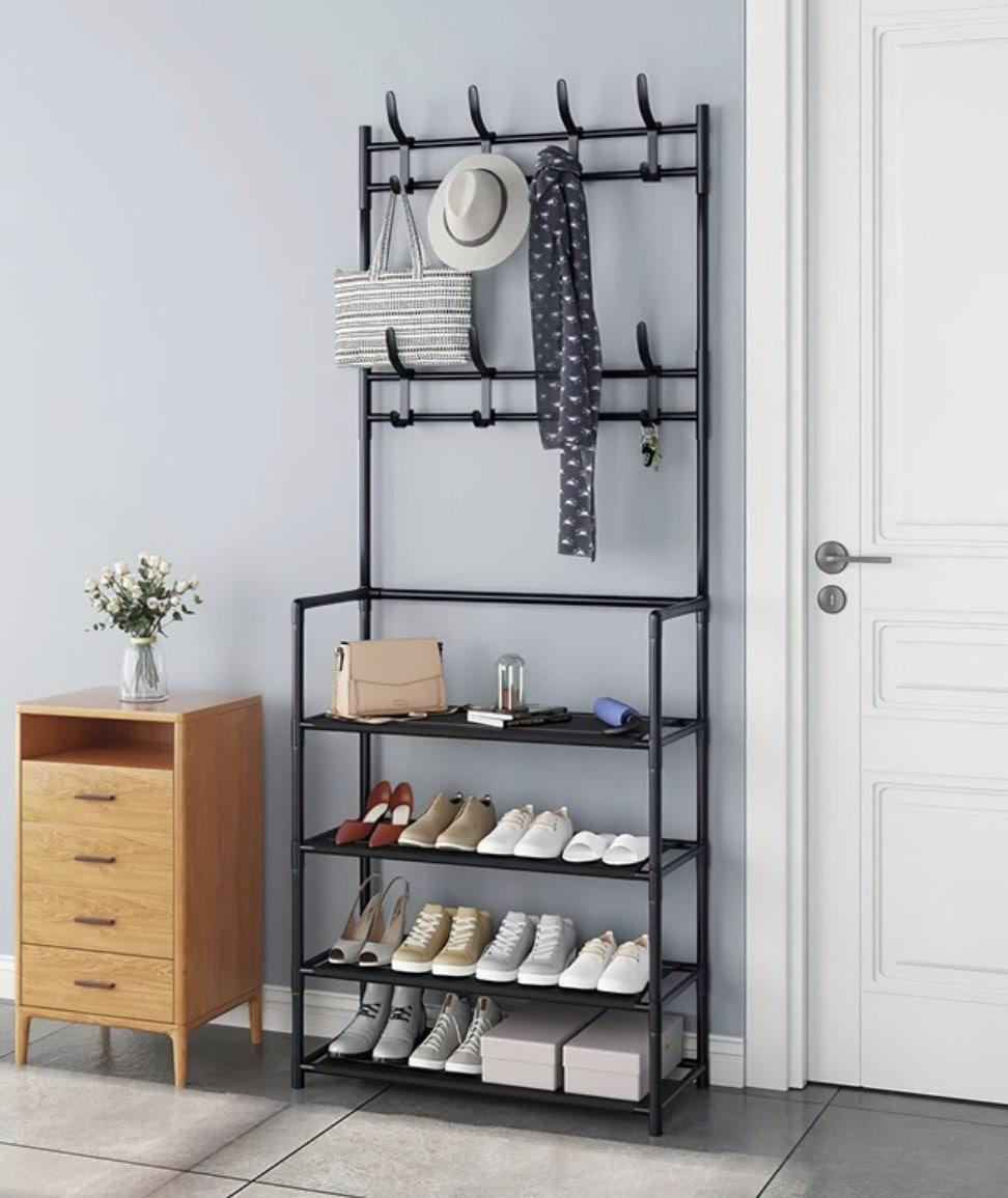 Універсальна вішалка для одягу New simple floor clothes rack size 60X29.5X151 см