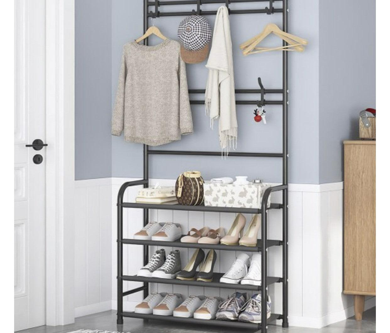 Універсальна вішалка для одягу New simple floor clothes rack size 60X29.5X151 см - Зображення 2