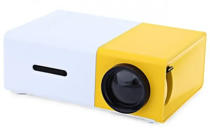 Мультимедійний портативний проектор UKC YG-300 з динаміком White/Yellow