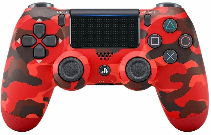 Багатофункціональний джойстик DualShock 4 для PS4 V2 Червоний камуфляж Bluetooth NEW З ЛОГОТИПОМ