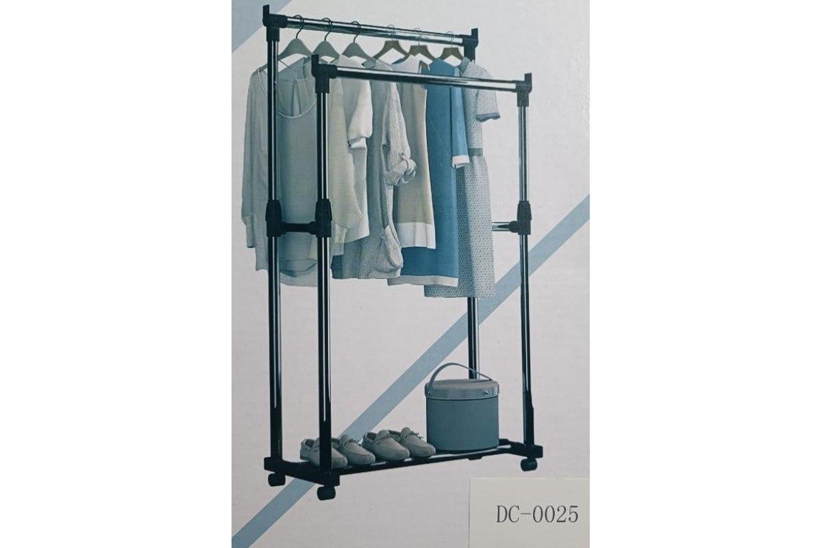 Вішак-стійка для одягу телескоп. Double Pole DC-0025 (155/75/35см) - Зображення 3