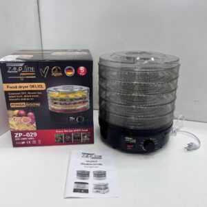 Сушильний апарат сушарка для фруктів, овочів та інших продуктів, дегідратор Zepline ZP 029 (New Black)