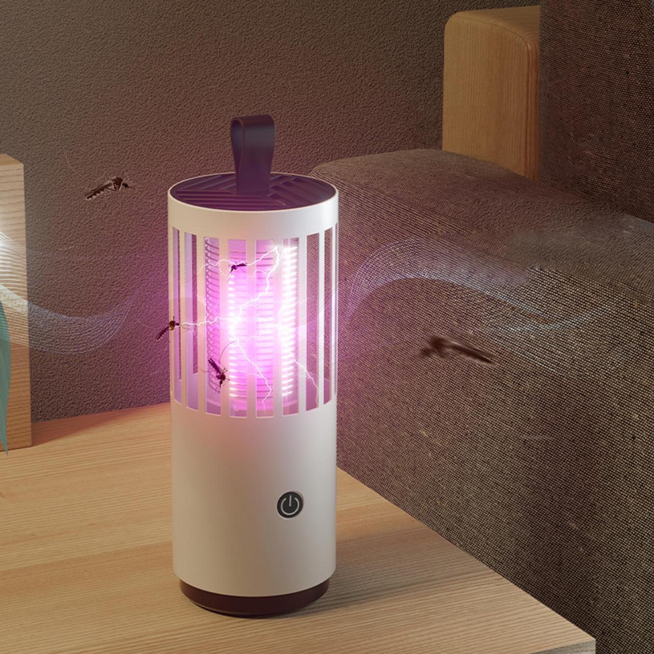Лампа-пастка для комарів Побутова із заряджанням від Usb 1001 MOSQUITO LAMP, портативна - Image 6