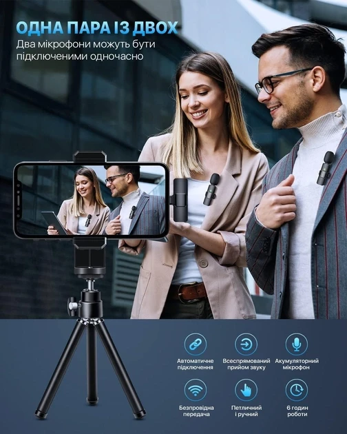 Бездротовий мікрофон 2в1 бездротовий MY MARK AND K11 - Image 4