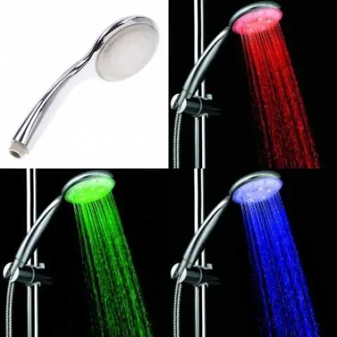 Насадка Лійка для душу світлодіодна фарбує потік у 3 кольорів Shower head AND XL-903 - Image 2