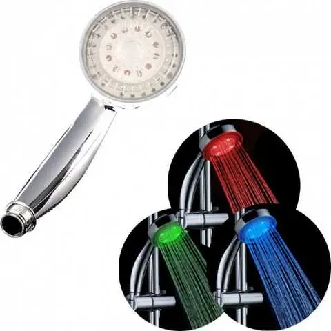 Насадка Лійка для душу світлодіодна фарбує потік у 3 кольорів Shower head AND XL-903 - Image 4