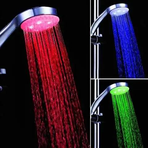 Насадка Лійка для душу світлодіодна фарбує потік у 3 кольорів Shower head AND XL-903 - Image 5