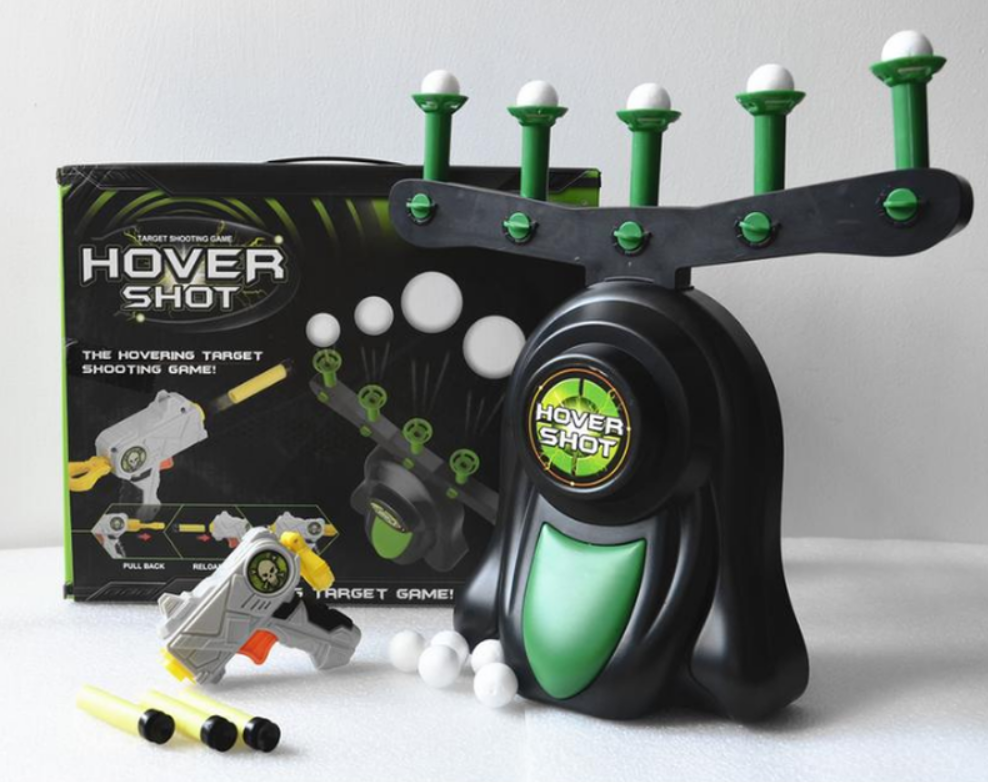 Повітряний тир, Дитяча гра пістолет з дротиками та літаючі мішені Hover Shot, "Стрілялки" з бластером - Зображення 3