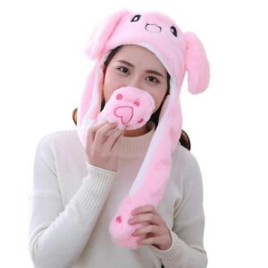 Шапка зі світними вушками (Рожевий)