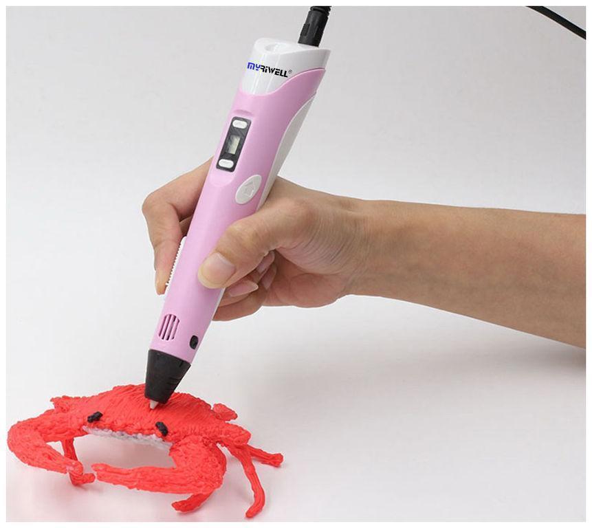 3D Ручка PEN-2 з LCD-дисплеєм + Пластик! Крута ручка для малювання! - Зображення 2
