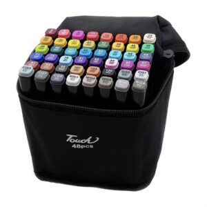 Набір маркерів для скетчингу та малювання TC 48 шт./уп. двосторонні професійні фломастери для художників