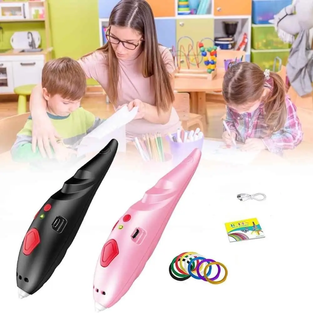 Ручка 3D акумуляторна з трафаретом K9901