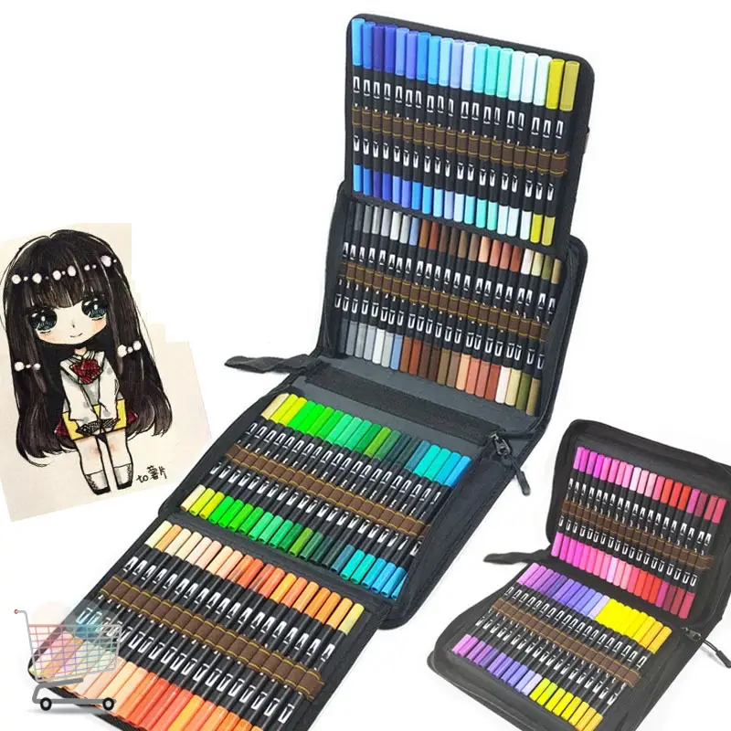 Акварельні Color pencil AND 100 CD Художні Маркери із сумкою для малювання - Image 2