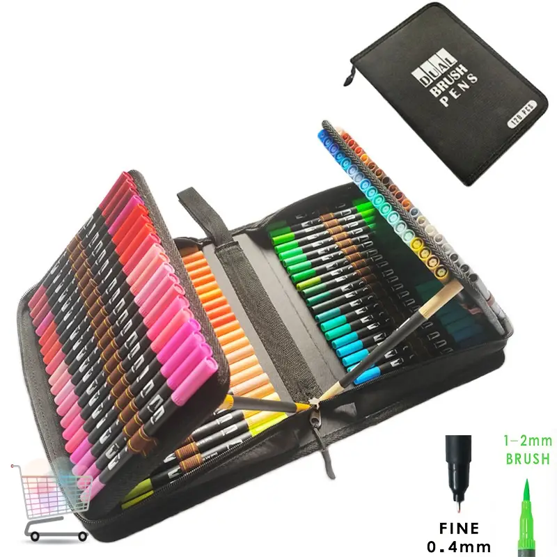 Акварельні Color pencil AND 100 CD Художні Маркери із сумкою для малювання - Image 5