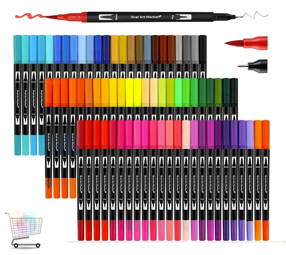 Акварельні Color pencil AND 100 CD Художні Маркери із сумкою для малювання - Image 6