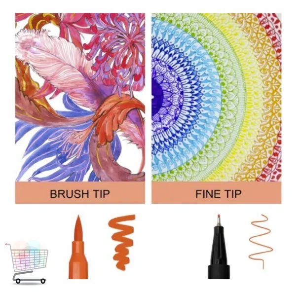 Акварельні Color pencil AND 100 CD Художні Маркери із сумкою для малювання - Image 7