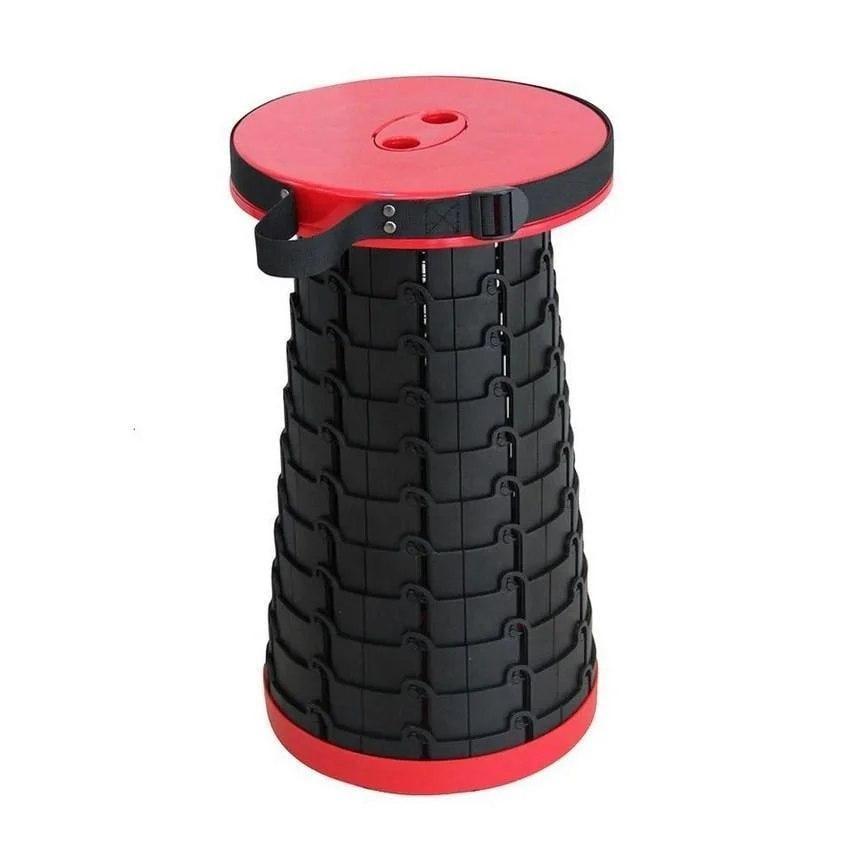 Складаний туристичний стілець 47 см Telescopic stool / Складаний телескопічний стілець для пікніка, риболовлі - Зображення 2