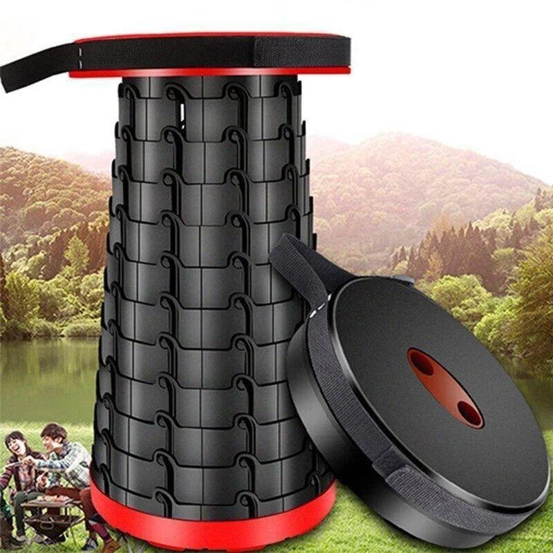 Складаний туристичний стілець 47 см Telescopic stool / Складаний телескопічний стілець для пікніка, риболовлі - Зображення 6