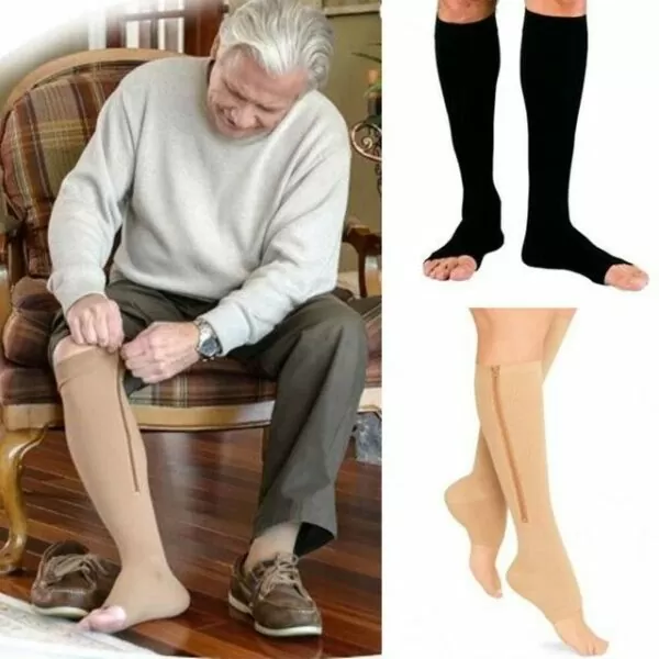 Компресійні гольфи на змійці Zip Sox Допоможи у випадку варикозу - Image 3