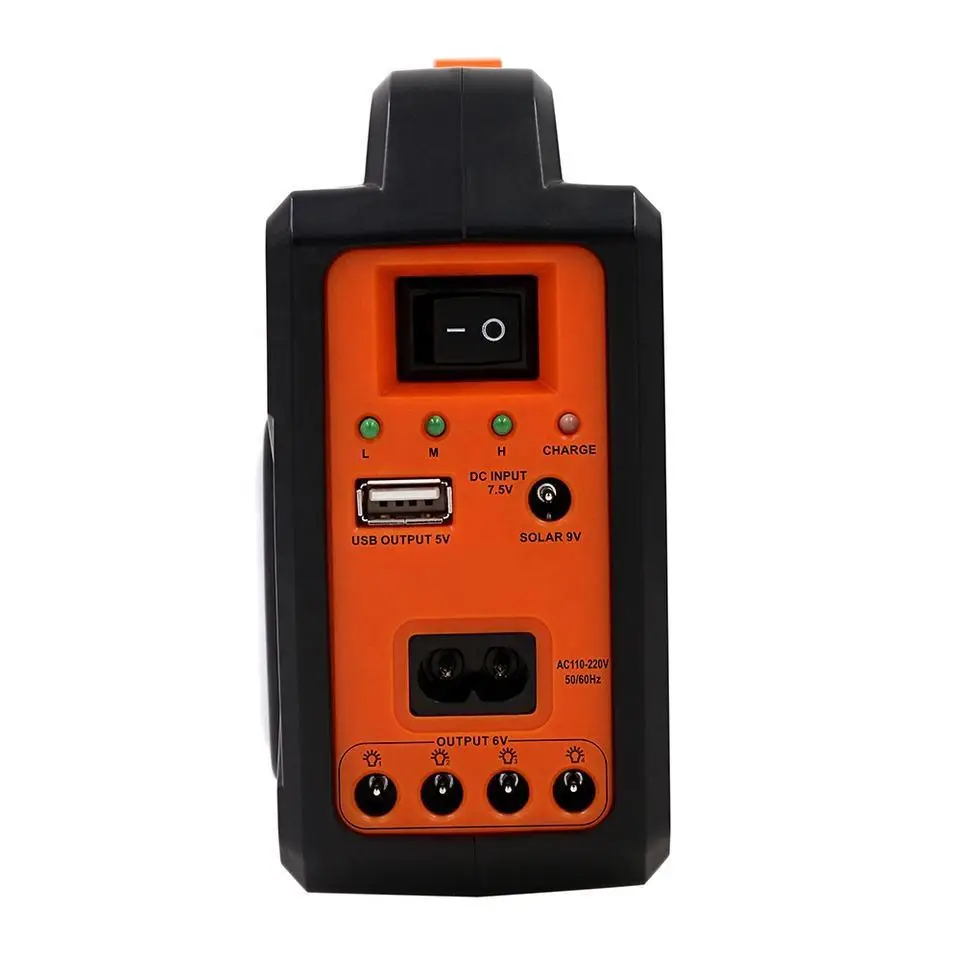 Ліхтар EP-392 Power Bank-USB із сонячною панеллю 9 V 3 W + лампочки 3 шт. - Зображення 4
