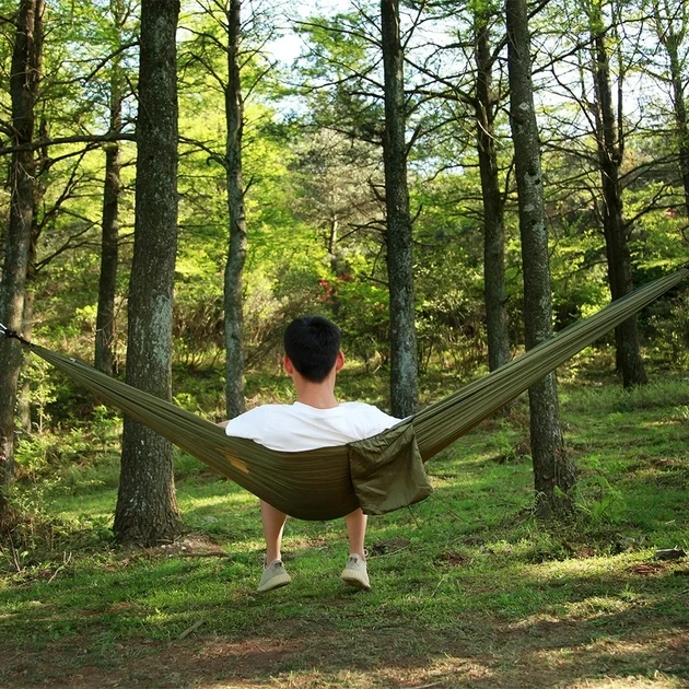 Туристичний гамак із москітною сіткою Hammock With Net ARMY - Image 4
