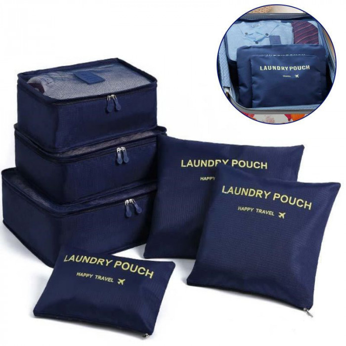 Набір дорожніх органайзерів для мов Laundry Pouch (Бордовий) - Image 6