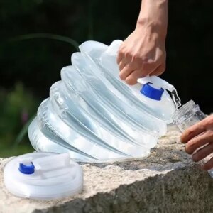 Складана каністра для води з краном 10 л.